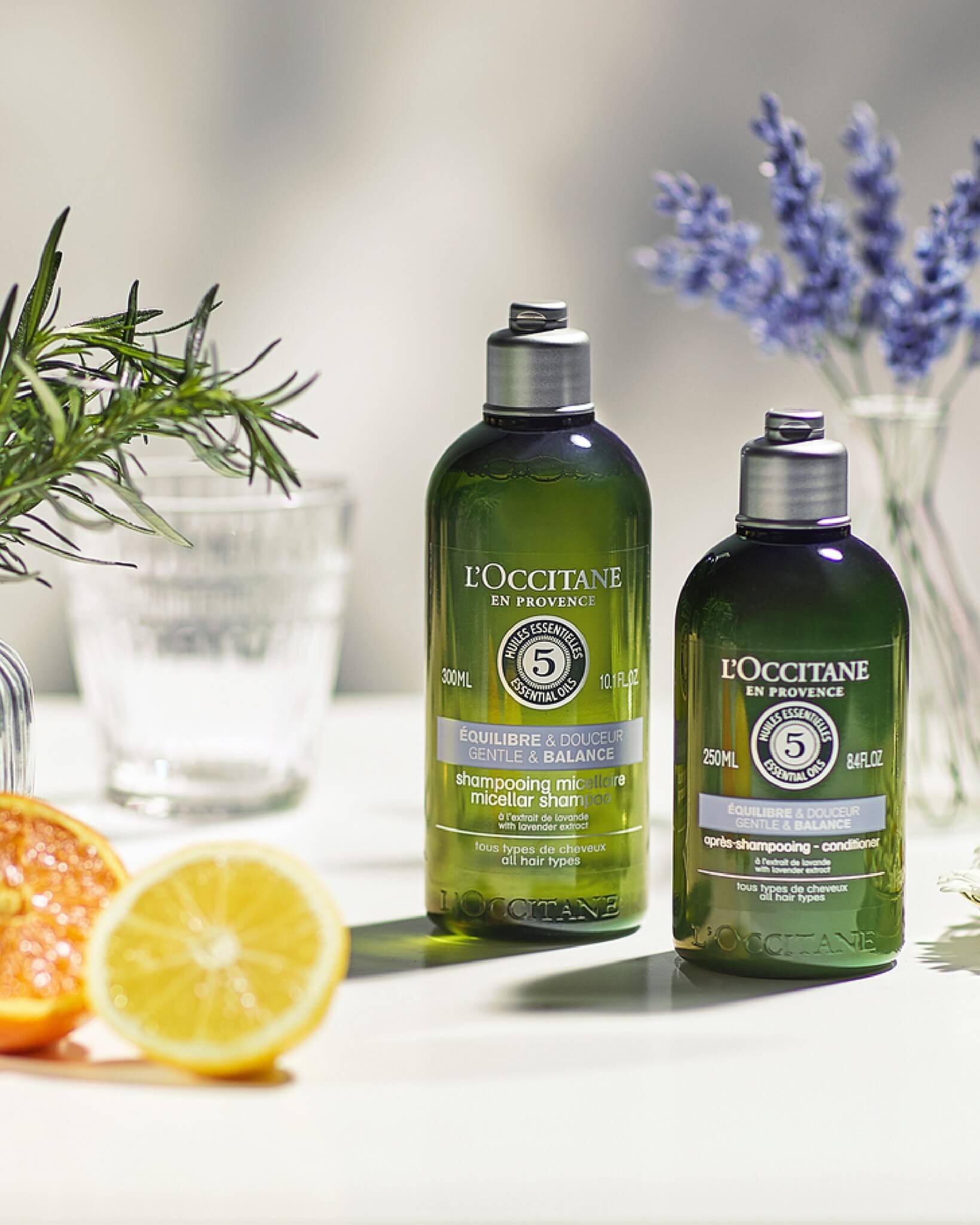 L'occitane Gentle and Balance Micellar Shampoo 75 ml  แชมพู ไมเซล่า อ่อนโยน ปราศจากซิลิโคน ซัลเฟต ทาเลต และสารกันเสียต่างๆ ที่ไม่เป็นมิตรกับเส้นผม ทำความสะอาดเส้นผมอย่างอ่อนโยน ช่วยขจัดสิ่งสกปรก มลภาวะ และความมันส่วนเกินบนเส้นผม   พร้อมทั้งคงค่า PH บนหนังศีรษะให้อยู่ในปริมาณที่สมดุล ช่วยให้หนังศีรษะและเส้นผมสุขภาพดี แข็งแรงจากโคนจรดปลาย