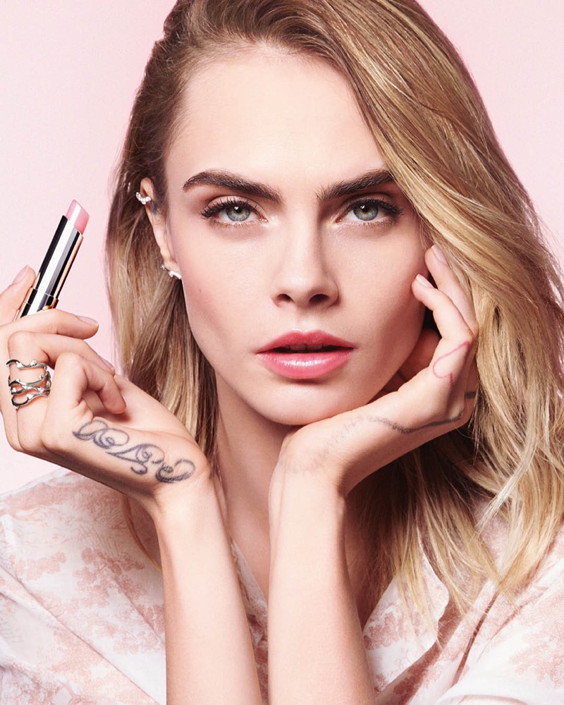 Dior Addict Lip Glow Color Awakening Lip Balm cara delevingne