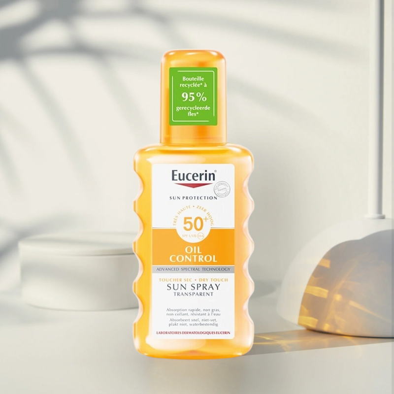 Eucerin Sun Oil Control Dry Touch Sun Spray Transparent SPF50+ 200 ml.,ยูเซอริน ซัน สเปรย์ ออยล์ คอนโทรล , กันแดดยูเซอริน , กันแดด , กันแดด Eucerin 