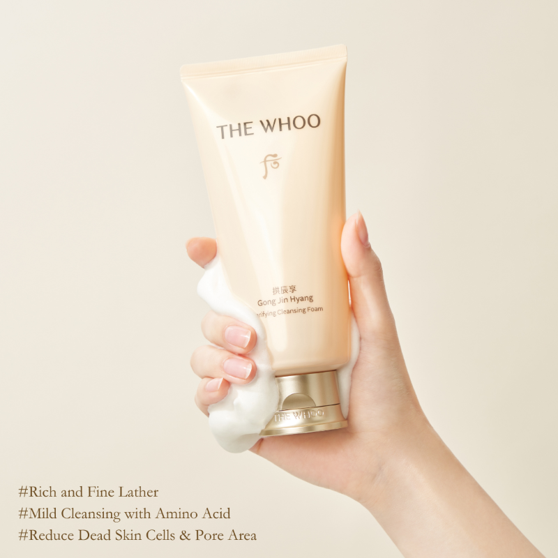 History Of Whoo Gongjinhyang Clarifying Cleansing Foam Special Set , Gongjinhyang Clarifying Cleansing Foam 180ml , Gongjinhynag Firming Balancing Toner 20ml , Gongjinhyang Firming Emulsion 20ml , History Of Whoo , History Of Whoo โฟมล้างหน้า , 