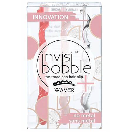 Invisibobble Marblelous Wave Plus #I Lava You More 3ชิ้น/กล่อง กิฟท์รุ่นใหญ่ไร้รอยต่อ ไม่มีวัสดุโลหะ ไม่ทำร้ายเส้นผม ออกแบบด้วยรูปทรงแบบ 3D helix ไม่ทำให้ผมเป็นรอย